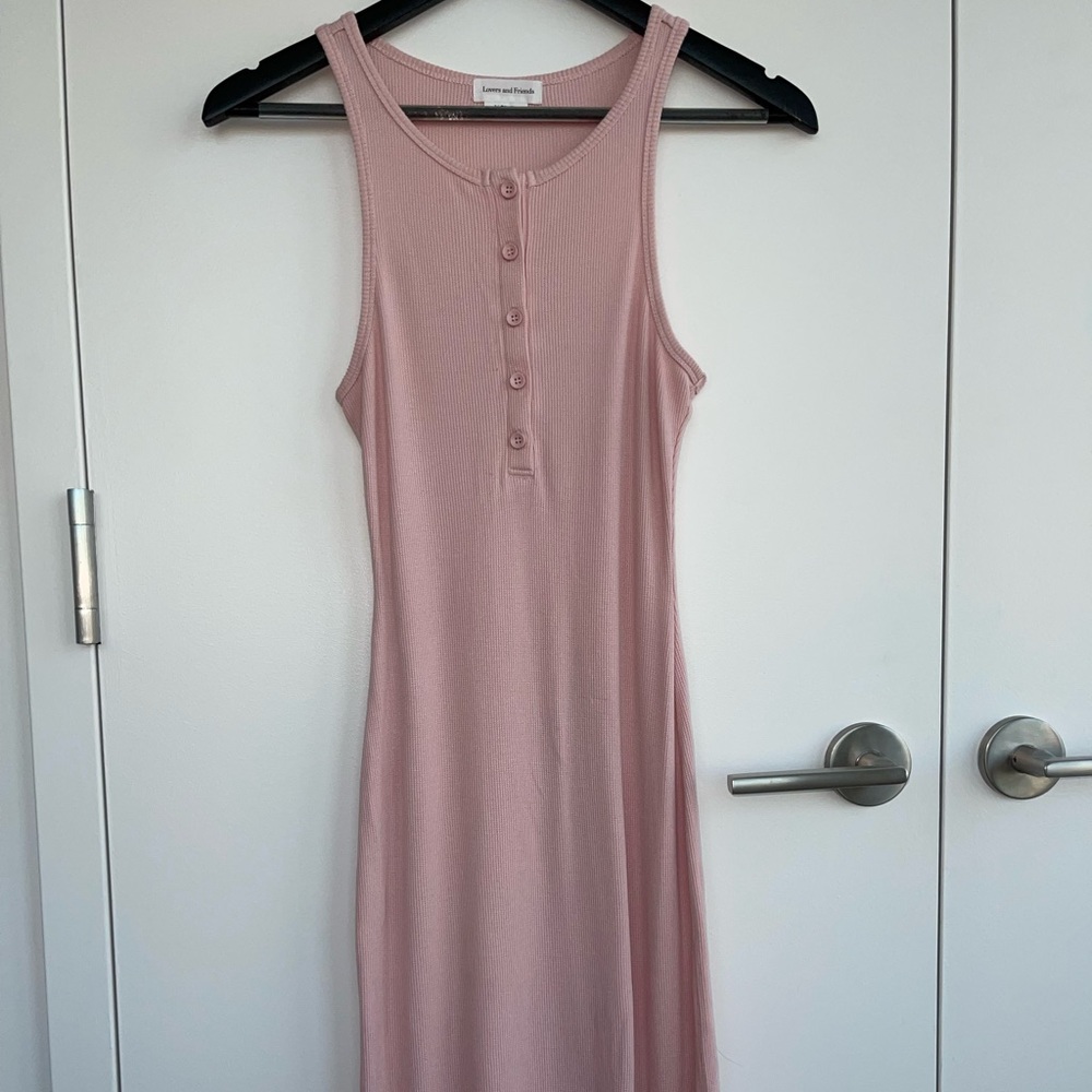 Lovers and Friends pink midi dress